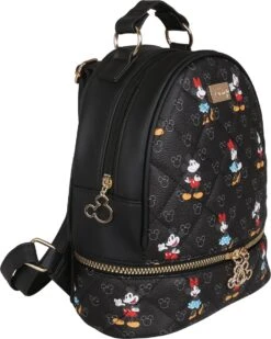 DISNEY Mickey En Minnie Mouse - Rugzak + Zakje, Zwart, Gewatteerd, Klein -Tas Kortingswinkel 960x1200 10