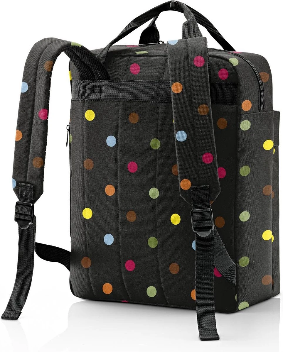 Reisenthel Allday Backpack M Rugzak - 15L - Dots Zwart 4 Reisenthel Allday Backpack M Rugzak - 15L - Dots Zwart - Afbeelding 2