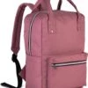 Veran Rugtas - Rugzak - 12 Liter - 2-in-1 Handtas - Urban - Vintage - Heren - Dames - Laptop - Gewatteerd - School - Boekentas - Roze -Tas Kortingswinkel 966x1200