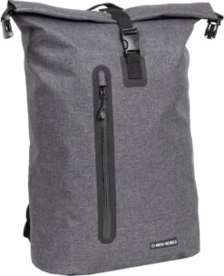 New Rebels® Vepo - Rugtas - Grijs/Rood - Waterbestendig - 15.6151413121087 - 33x15x65cm - Rugzak / Backpack