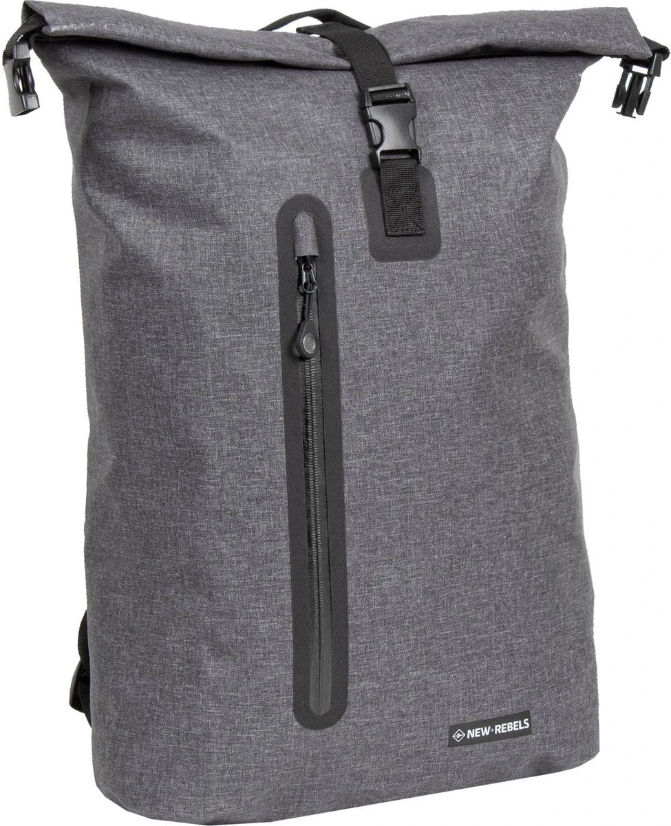 New Rebels® Vepo - Rugtas - Grijs/Rood - Waterbestendig - 15.6151413121087 - 33x15x65cm - Rugzak / Backpack 3 New Rebels® Vepo - Rugtas - Grijs/Rood - Waterbestendig - 15.6151413121087 - 33x15x65cm - Rugzak / Backpack