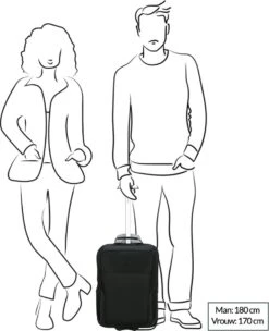 Delsey Parvis Plus Backpack Trolley - 2 Compartments - 17,3 Inch - Black -Tas Kortingswinkel 975x1200