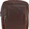 Landley Leren 13 Inch Laptop Rugtas - Unisex Rugzak - 13.3" - Dames En Heren - Leer - Cognac Bruin -Tas Kortingswinkel 976x1200