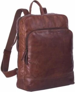 Chesterfield - 15,4 Inch Laptop Rugzak - Mack - Cognac