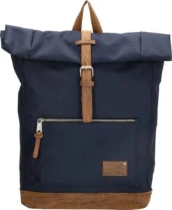 Enrico Benetti Santiago 46159 Rolltop Laptoprugzak Met 15" Laptopvak - Blauw
