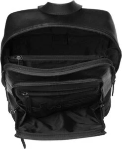 Chesterfield James Leren Laptop Rugzak - 14 Inch - Zwart -Tas Kortingswinkel 986x1200 1