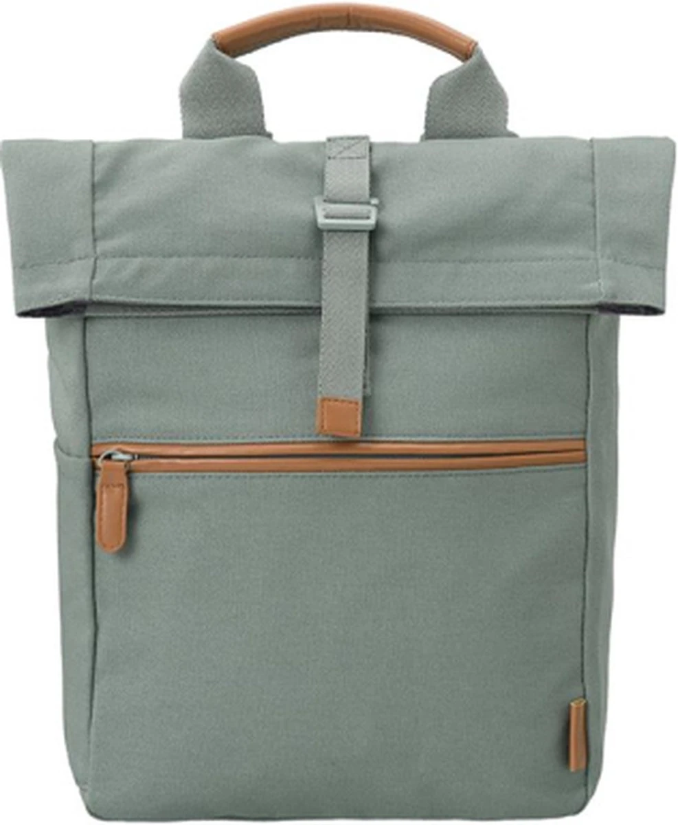 Fresk Rugtas / Rugzak / Schooltas - Fresk - 13 Liter - Katoen - Groen 7 Fresk Rugtas / Rugzak / Schooltas - Fresk - 13 Liter - Katoen - Groen - Afbeelding 5