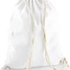 Merkloos Sporten/zwemmen/festival Gymtas Wit Met Rijgkoord 46 X 37 Cm Van 100% Katoen - Kinder Sporttasjes -Tas Kortingswinkel 995x1200 10