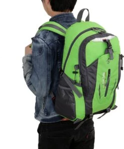 Faseras Outdoor Camping Rugzak - 17 Inch Laptopvak - Waterafstotend - Wandel Rugzak - Groen - 40L -Tas Kortingswinkel 997x1200