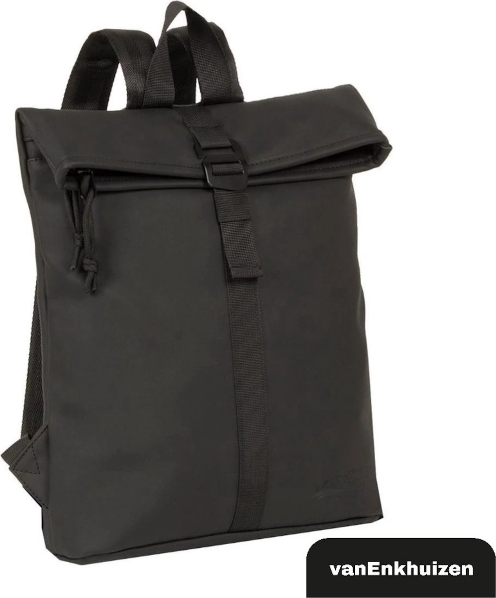 VanEnkhuizen Rolltop Rugzak 9 Liter - Waterafstotend En Thermo Materiaal - Zwart 3 VanEnkhuizen Rolltop Rugzak 9 Liter - Waterafstotend En Thermo Materiaal - Zwart