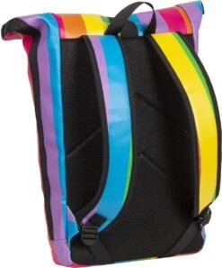 New Rebels® Mart - Rugtas - Regenboog - Waterbestendig - Roll-top - 151413121087.9 - 35x10x46cm - Rugzak / Backpack -Tas Kortingswinkel 998x1200 2